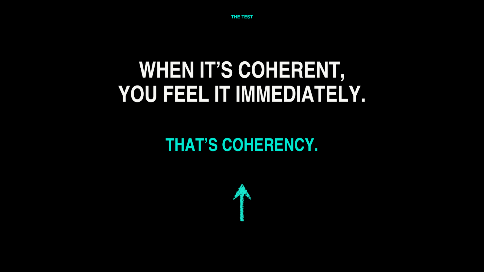 That's coherency.